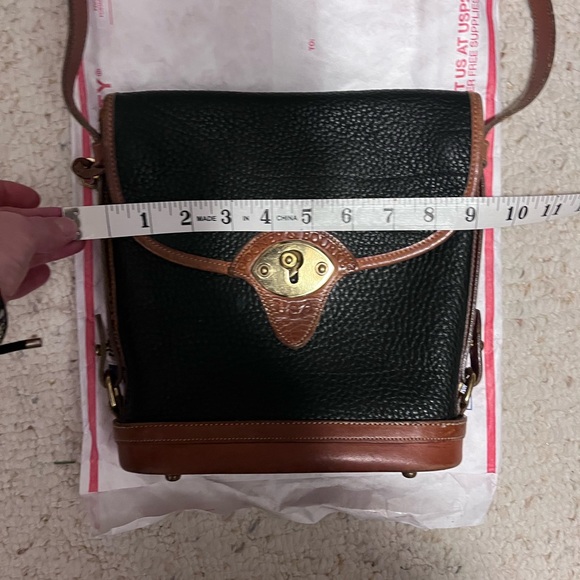 Vintage Dooney & Bourke Calvary Spectator Pebbled Leather Crossbody Bag - Picture 14 of 16